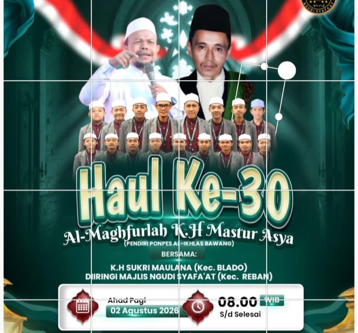 Haul Ke-30 KH. Mastur Asya: Warisan Pendidikan yang Melahirkan Delapan Jalan Pengabdian
